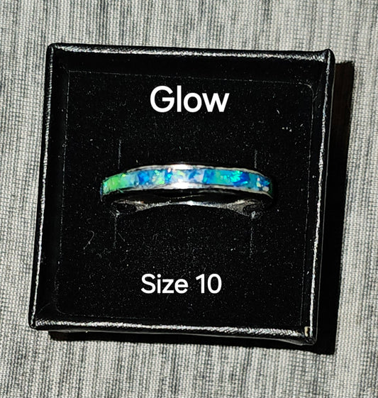 Ring Size 10 GLOW IN THE DARK